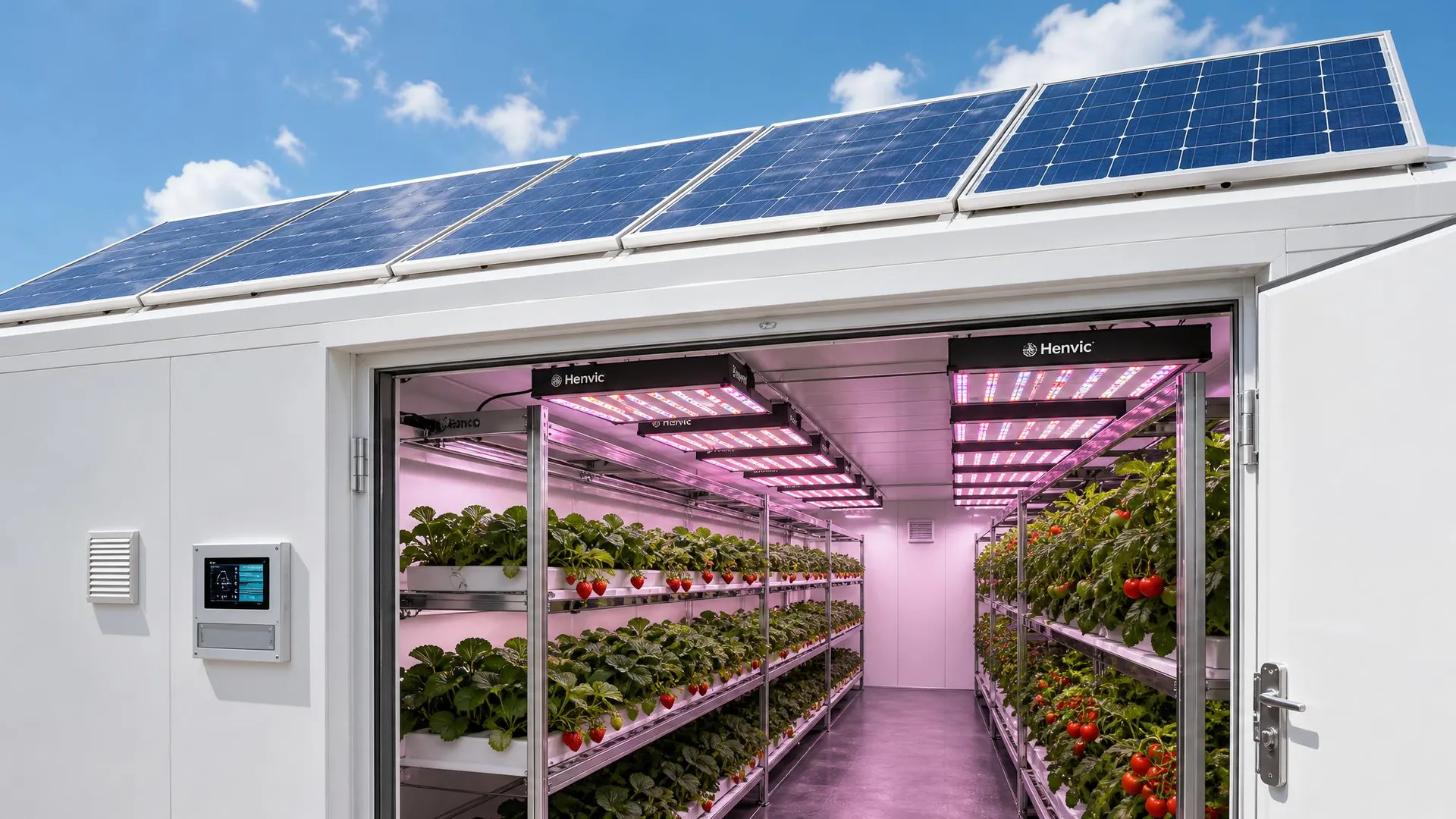 LED Grow Light & Solar Supplemental Light for Plant Grow Chamber
